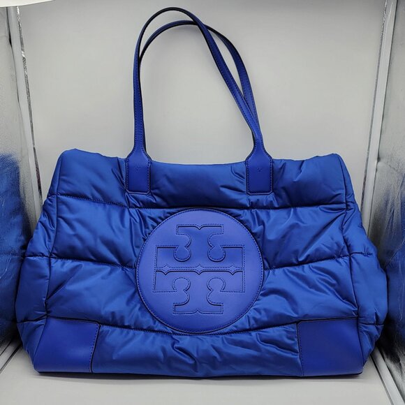 Tory Burch Ella Puffer Tote Nautical Blue - Picture 1 of 12